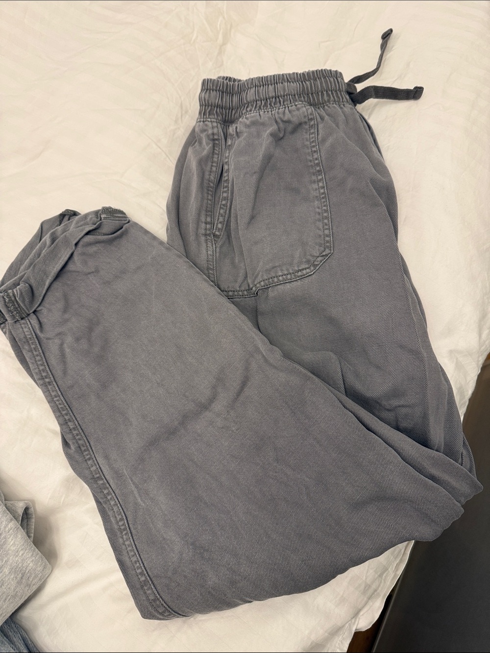 Denim&Co Gray Elastic-Waist Shorts
